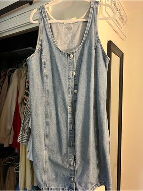 Levi's Light Blue Denim Midi Dress